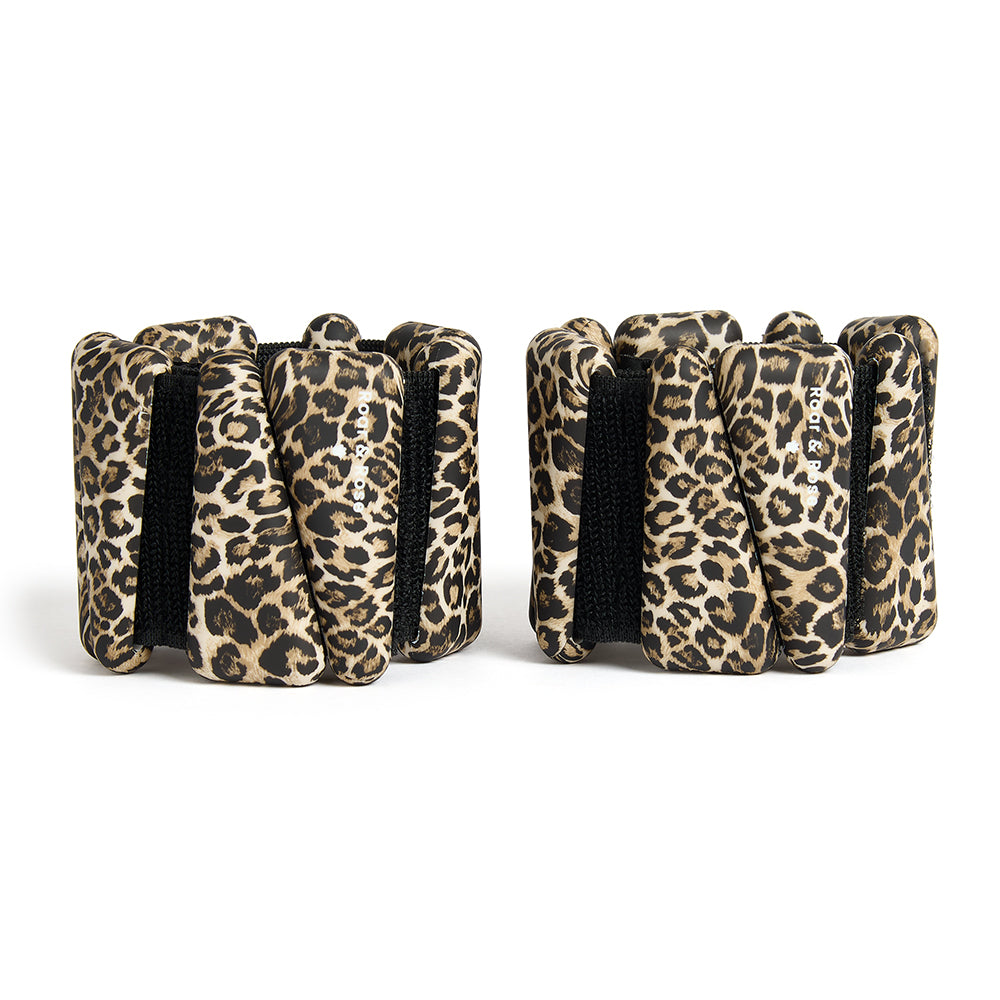 The Signature Ankle Weights — Leopard Print/ Roar & Rose