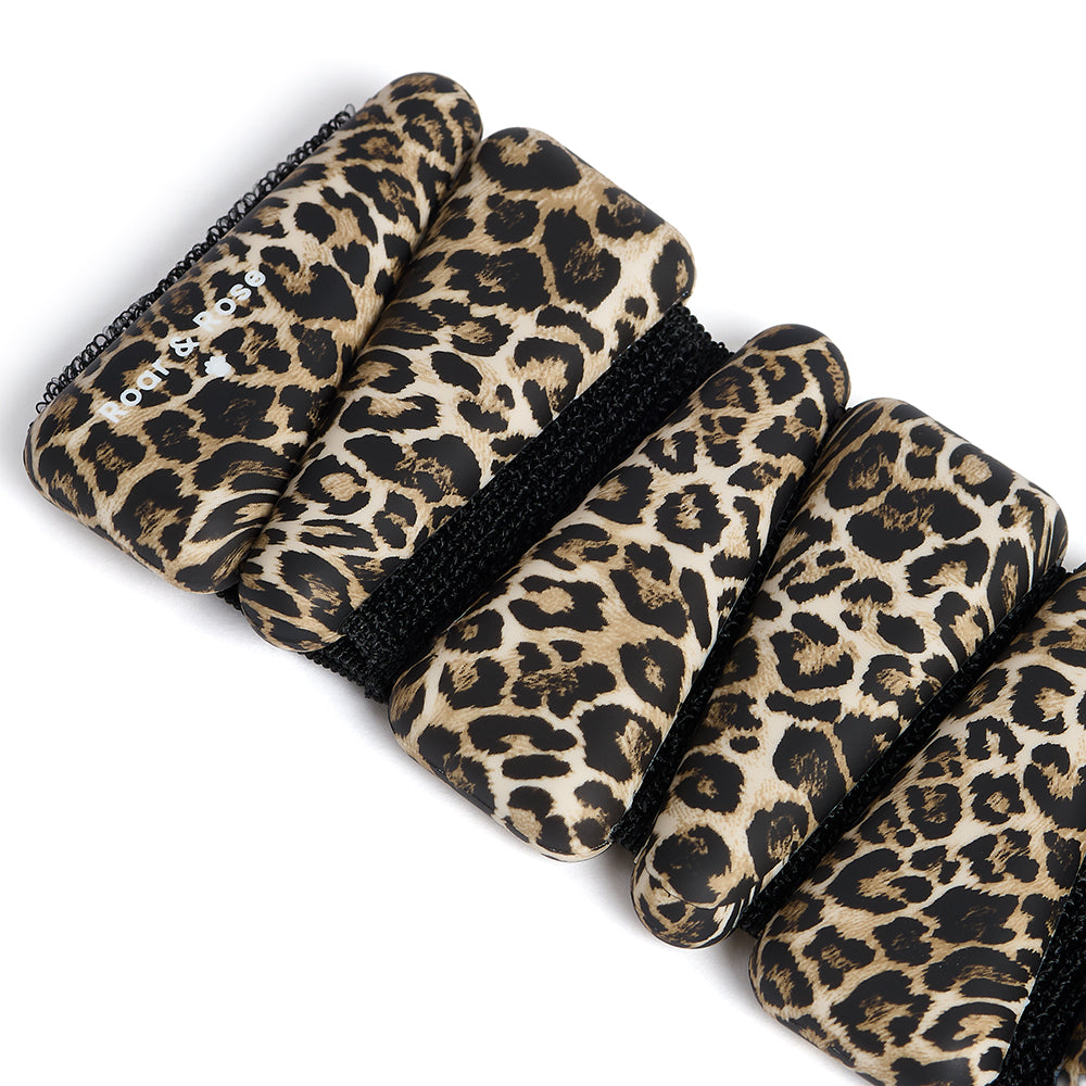 The Signature Ankle Weights — Leopard Print/ Roar & Rose