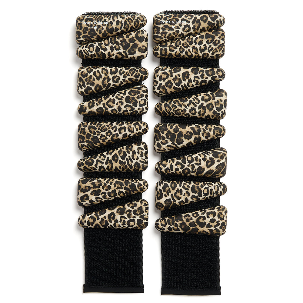 The Signature Ankle Weights — Leopard Print/ Roar & Rose